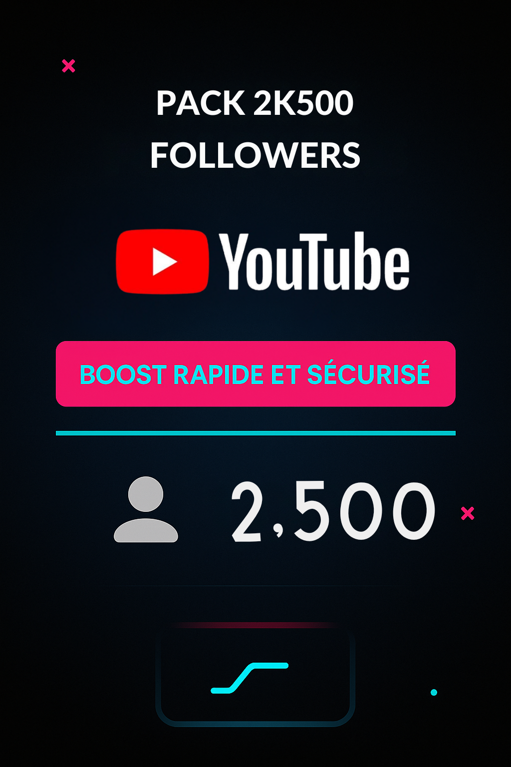 ✅ YouTube Abonnés – Power Channel (2 500 abonnés)