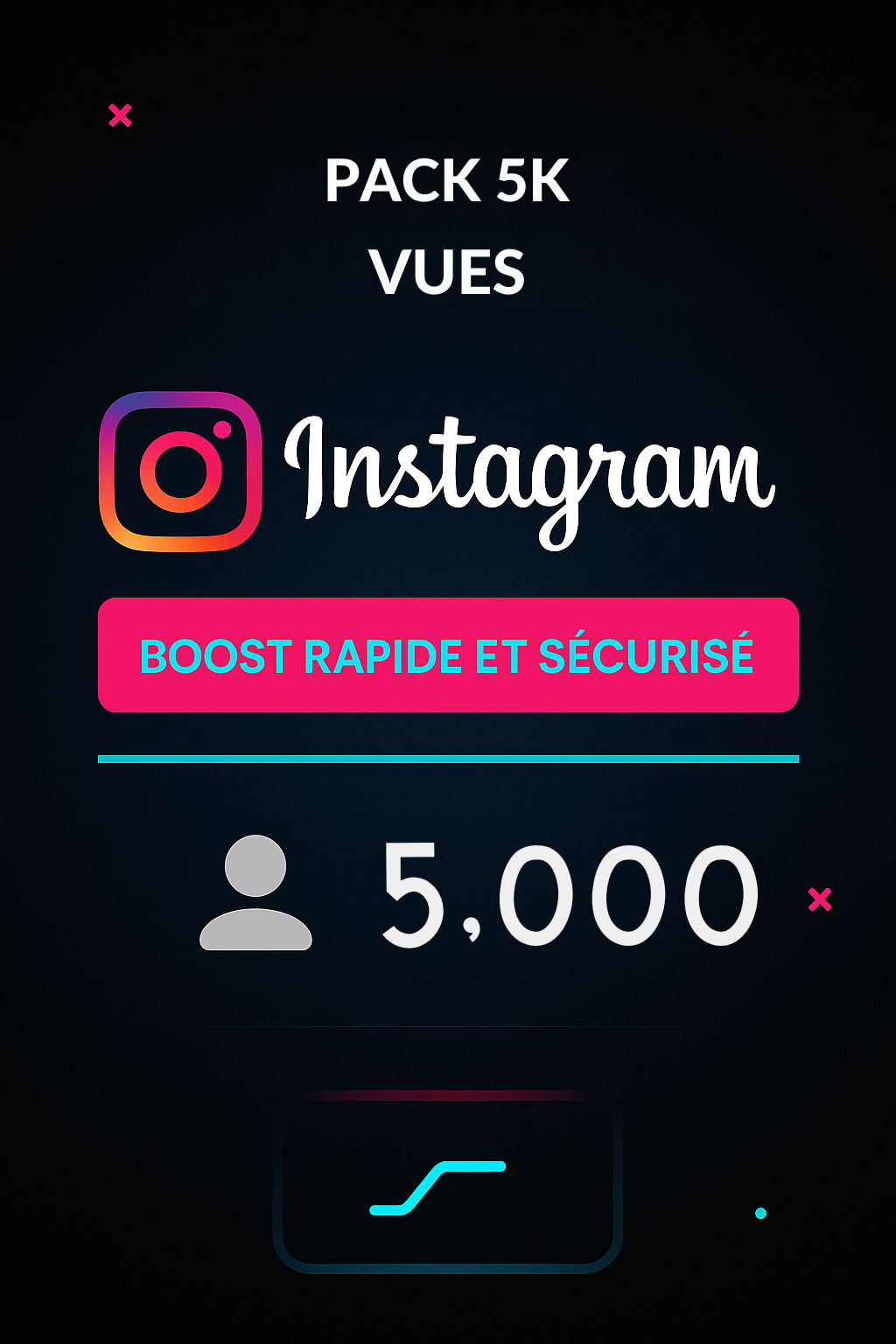 ✅ Instagram Vues – Croissance (5 000 vues)