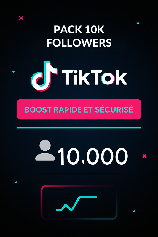 Pack Virale 10K Followers TikTok – Boost rapide et sécurisé