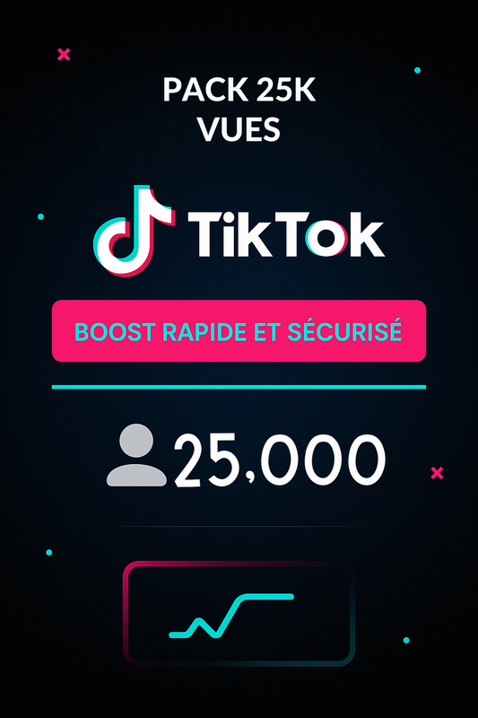 ✅ TikTok Vues – Big Viral (25 000 vues)