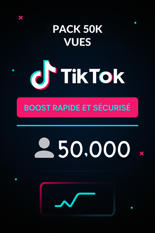 ✅ TikTok Vues – Hype Max (50 000 vues)